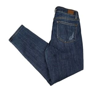 Judy Blue Jeans Womens Size 7/28 Relaxed Fit Distressed Blue Denim Pants